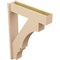 Ekena Millwork 7 1/2-in W x 32-in D x 44-in H Balboa Block Rough Cedar Woodgrain TimberThane Outlooker, Primed Tan OUTUR075X32X44BOA44RCPR - alternate 2